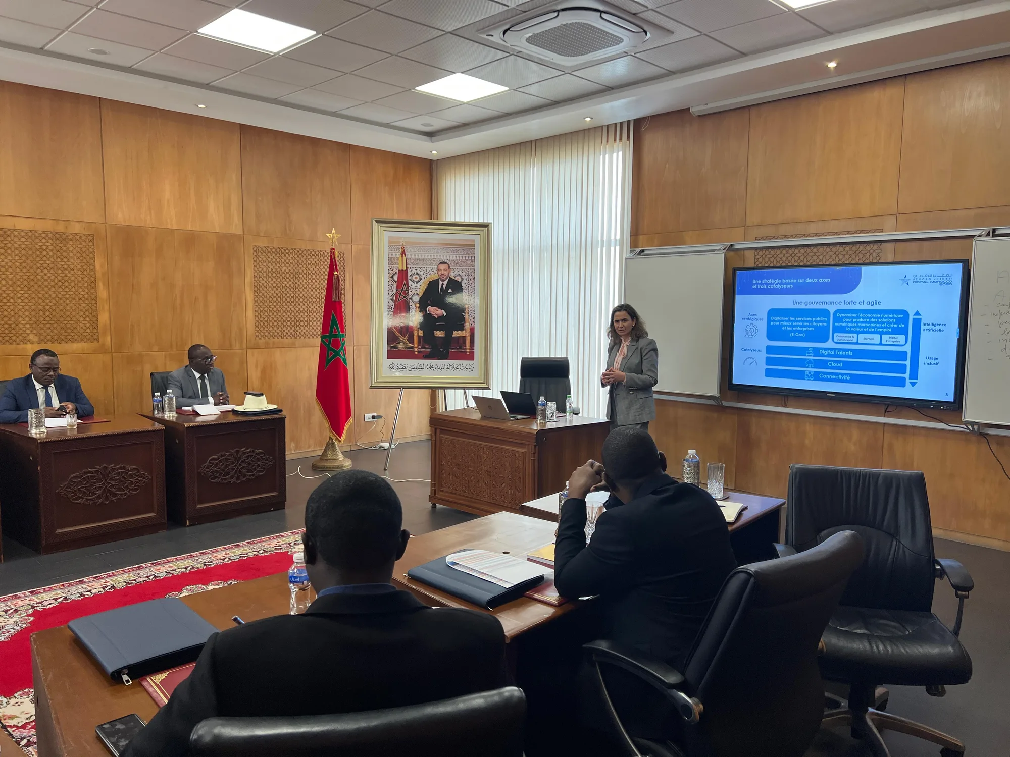 Presenting digital strategy to an African delegation